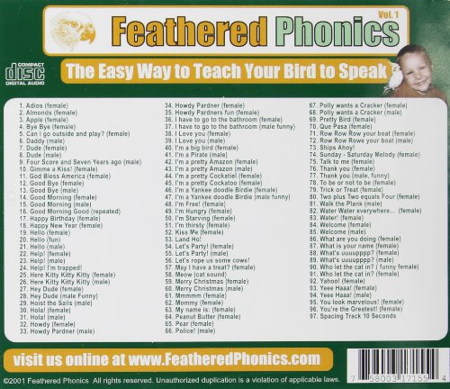 Pet Media Feathered Phonics: The Easy Way to Teach Your Bird to Speak