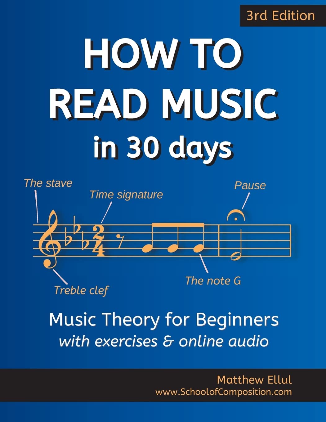 How to Read Music in 30 Days: Music Theory for Beginners - with exercises & online audio (Practical Music Theory)