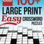 Funster 100+ Large Print Easy Crossword Puzzles: Crossword Puzzle Book for Adults