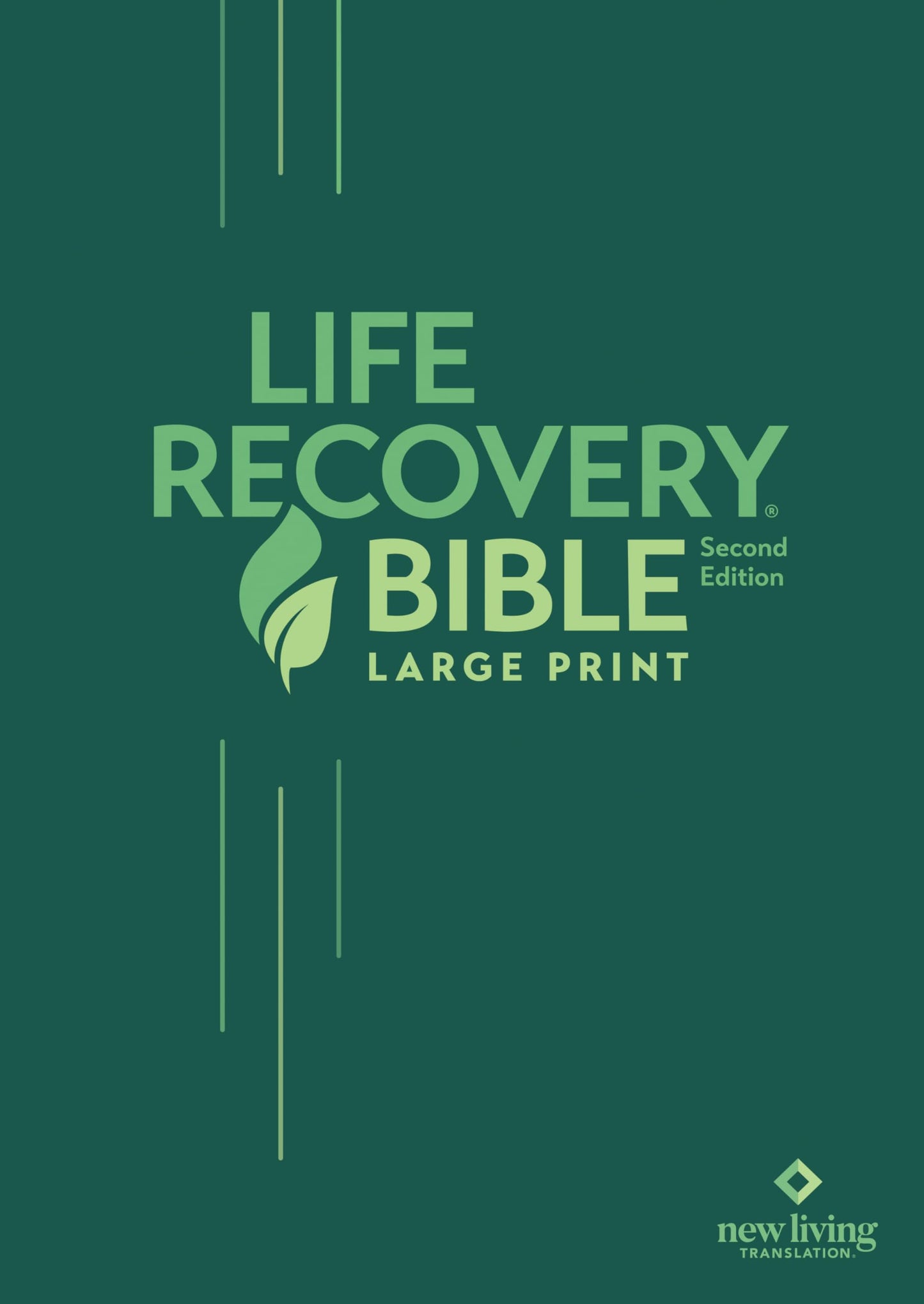 Tyndale NLT Life Recovery Bible (Large Print, Softcover) 2nd Edition - Addiction Bible Tied to 12 Steps of Recovery for Help with Drugs, Alcohol, Personal Struggles - With Meeting Guide