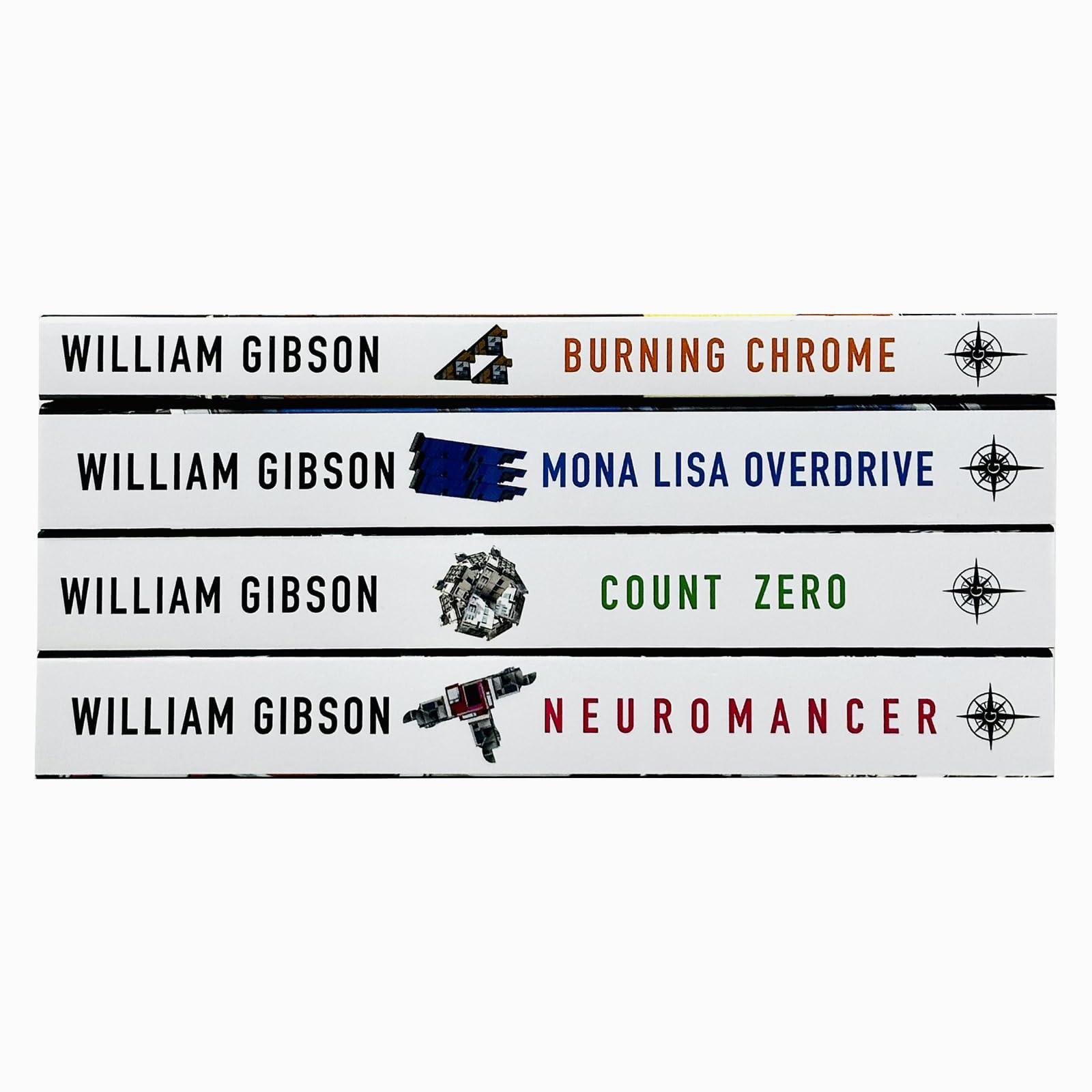 William Gibson Neuromancer Collection 4 Books Bundle (Neuromancer, Count Zero, Mona Lisa Overdrive, Burning Chrome)