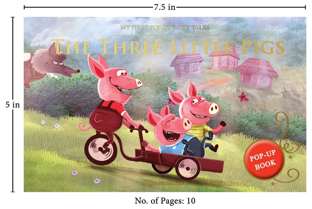 My First Pop-Up Fairy Tales - Three Little Pigs : Pop up Books for children