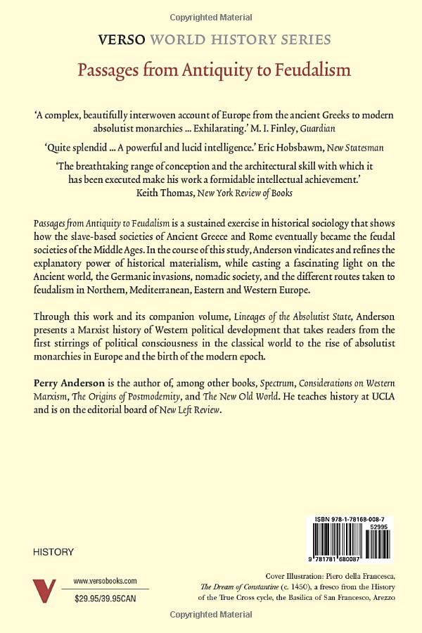 Passages from Antiquity to Feudalism (Verso World History Series)