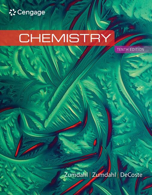 Student Solutions Manual for Zumdahl/Zumdahl/DeCostes Chemistry, 10th Edition