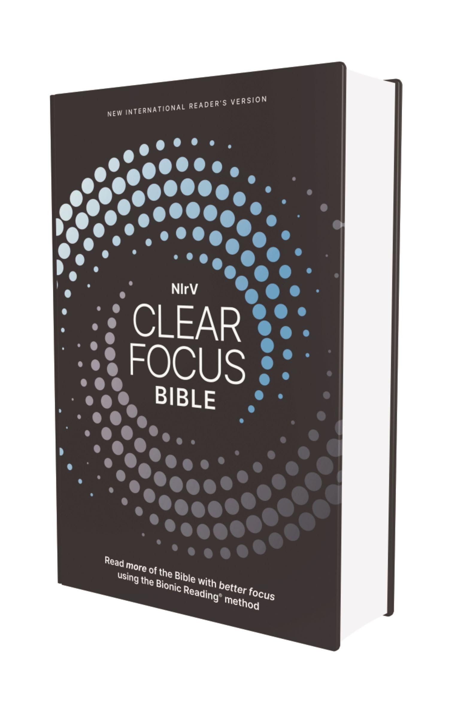 NIrV, Clear Focus Bible, Hardcover, Charcoal/Blue: Read more of the Bible with better focus using the Bionic Reading Method