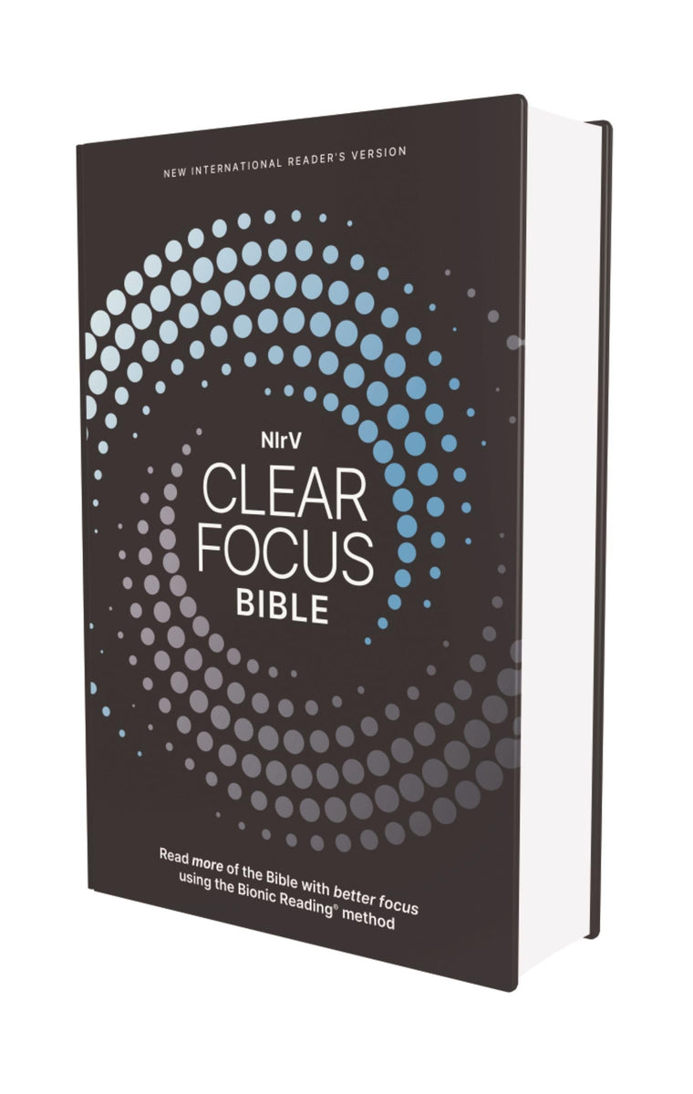 NIrV, Clear Focus Bible, Hardcover, Charcoal/Blue: Read more of the Bible with better focus using the Bionic Reading Method