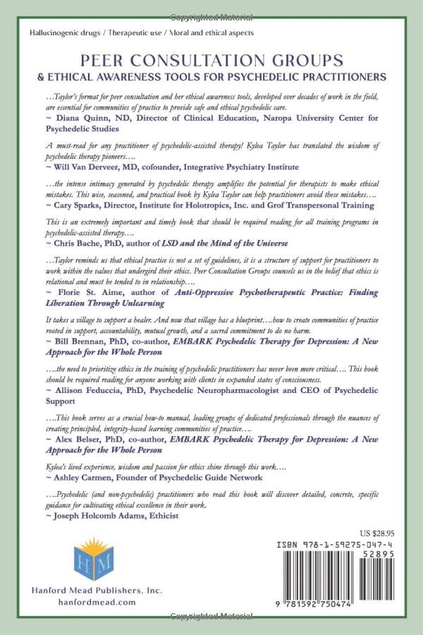 Peer Consultation Groups and Ethical Awareness Tools for Psychedelic Practitioners