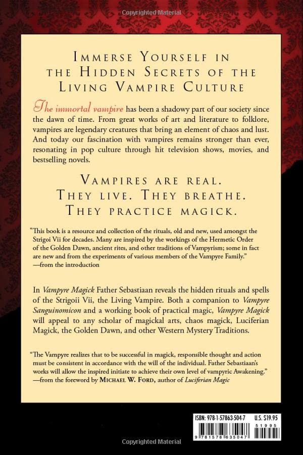 Vampyre Magick: The Grimoire of the Living Vampire
