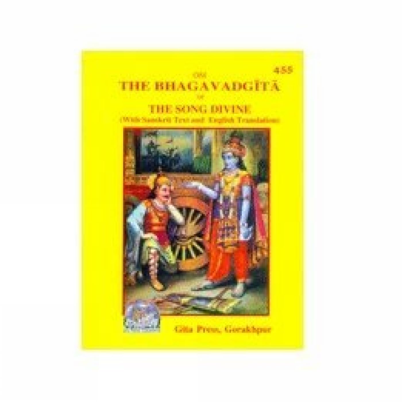 The Bhagavad Gita or Divine Song With Sanskrit Text and English Translation, Pocket Ed. # 455
