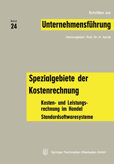 Spezialgebiete der Kostenrechnung: Kosten- und Leistungsrechnung im Handel; Standardsoftwaresysteme (Schriften zur Linguistik) (German Edition)