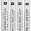 PETER PAUPER PRESS Studio Series White Acrylic Markers (set of 4 permanent markers with different tip sizes)