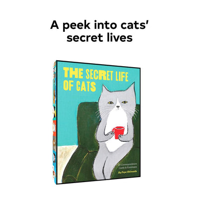 The Secret Life of Cats Correspondence Cards: (Funny Kitty Portrait Flat Cards by Japanese Artist, Cards with Cute and Weird Cat Illustrations)