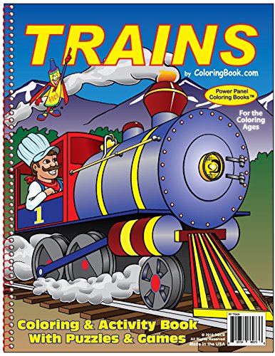 Trains Coloring Book (8.5x11)