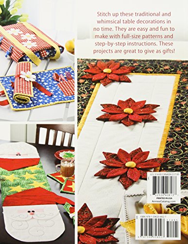 Seasonal Table Toppers: 20 Quick-to-Stitch Projects (Annie's Sewing) — back cover