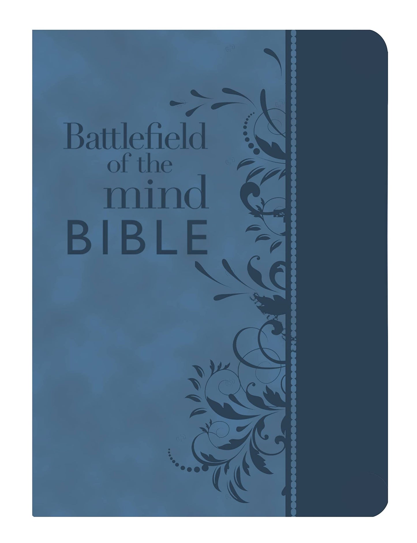Battlefield of the Mind Bible, Blue LeatherLuxe: Renew Your Mind Through the Power of God's Word