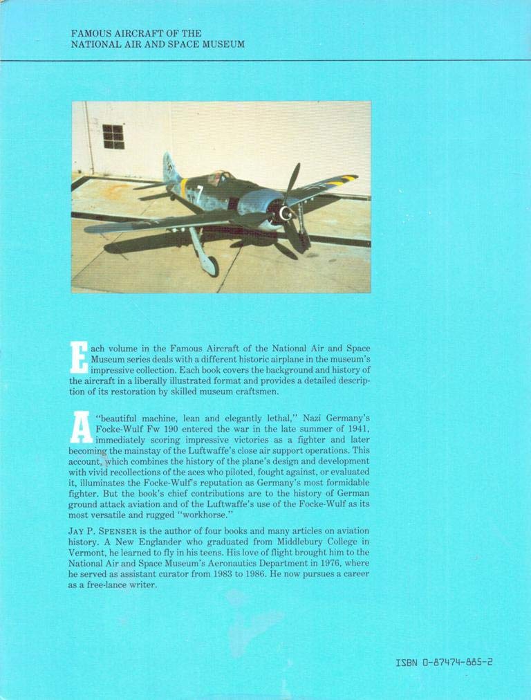 FOCKE WULF FW 190 F8 (Famous Aircraft of the National Air and Space Museum, Vol 9)