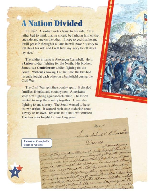 The Civil War: Brother Against Brother (Historical Social Studies 4th/5th grade Reader) (Social Studies: Informational Text)