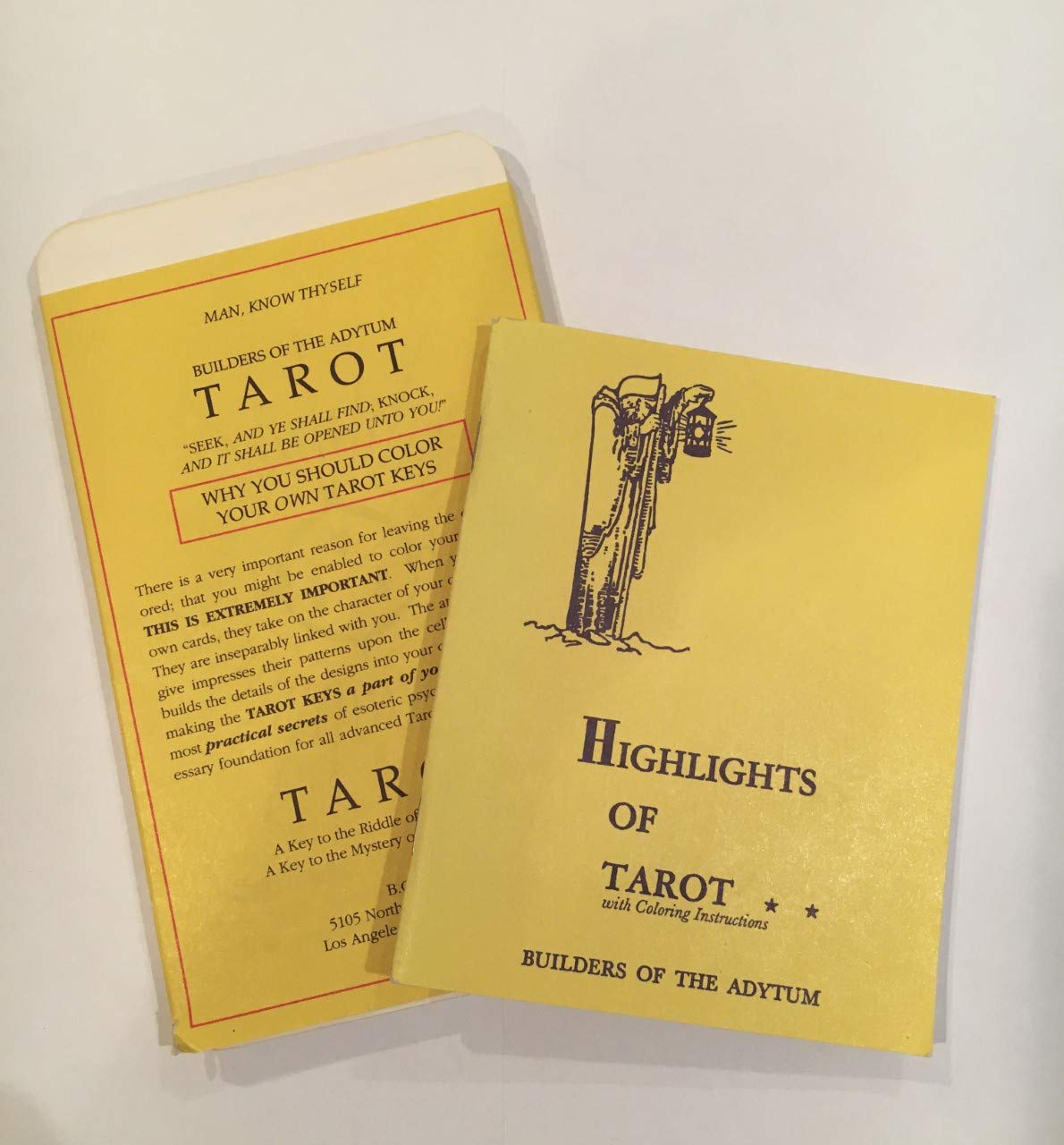 Highlights of Tarot Booklet