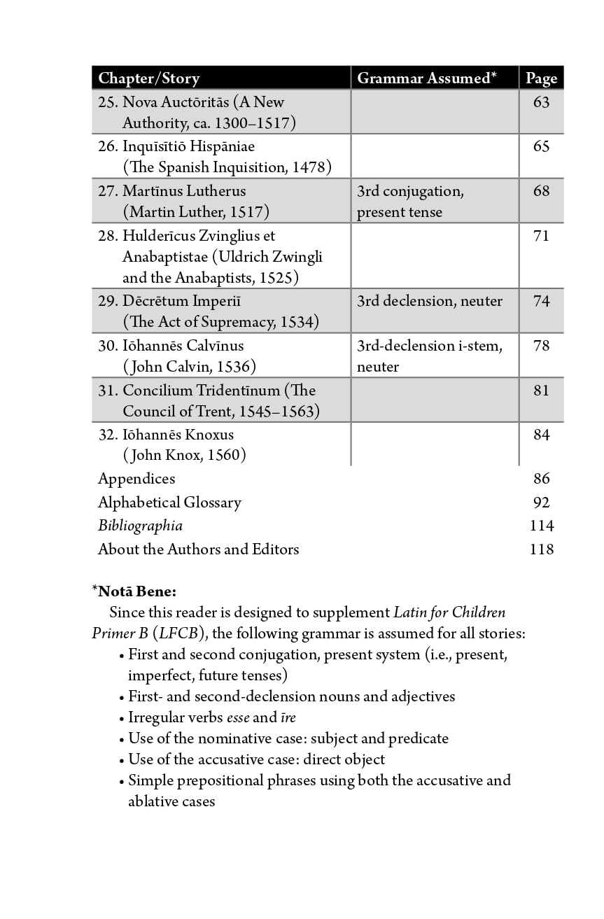 Latin for Children, Primer B History Reader (English and Latin Edition)