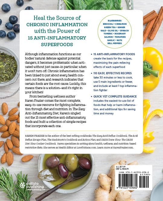 The Easy Anti Inflammatory Diet: Fast and Simple Recipes for the 15 Best Anti-Inflammatory Foods