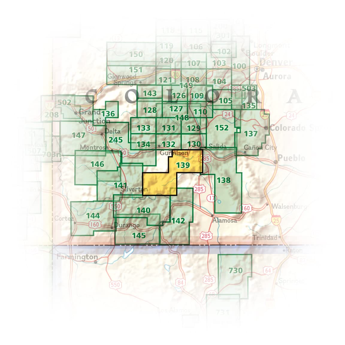 La Garita, Cochetopa Hills Map (National Geographic Trails Illustrated Map, 139)