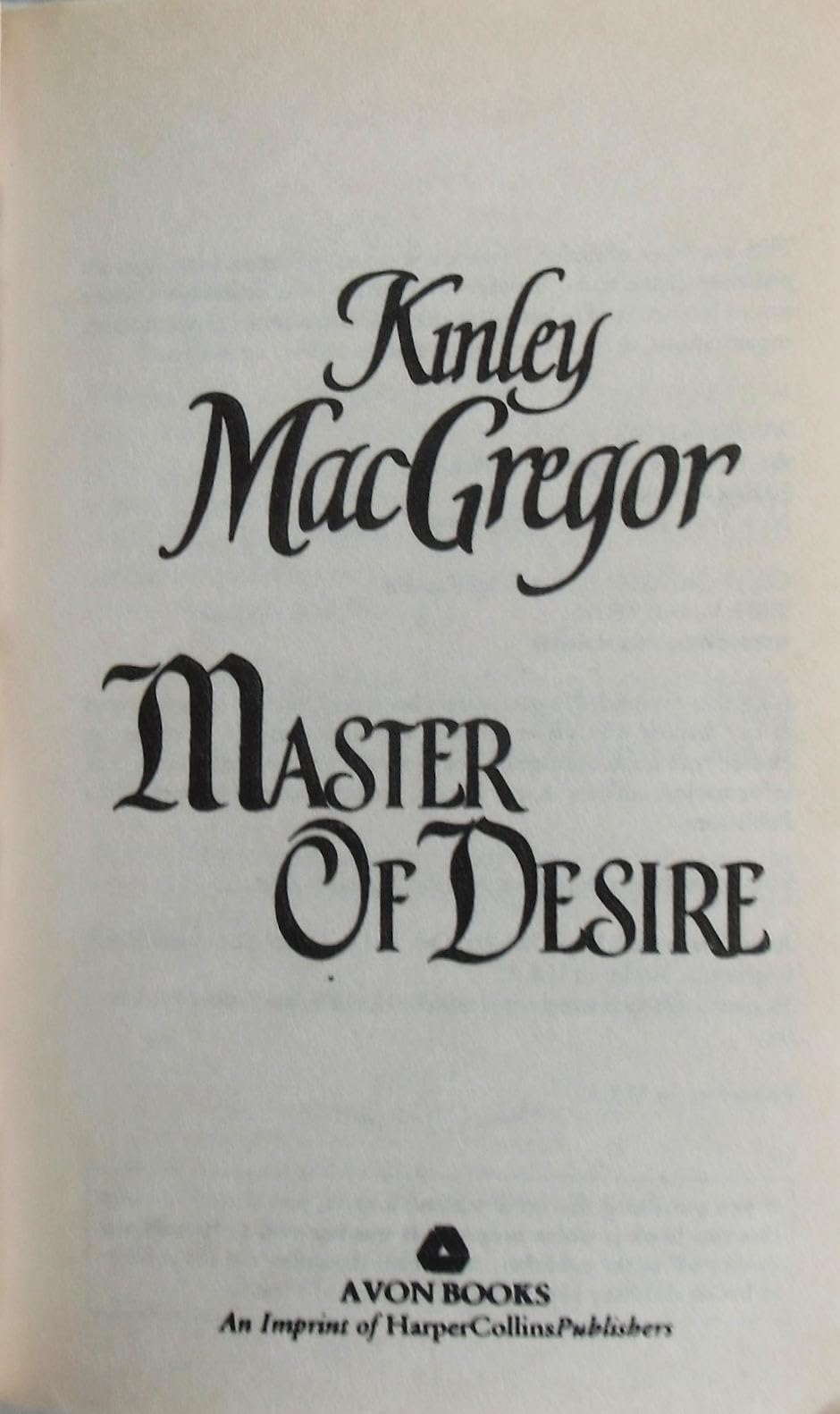 Master of Desire (MacAllister Series, 1)
