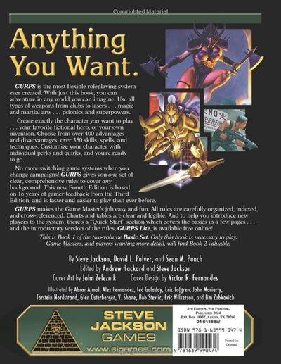 GURPS Basic Set: Characters, Fourth Edition: (B&W Softcover) (GURPS Basic Set, 4th Edition (b&w), from Steve Jackson Games)