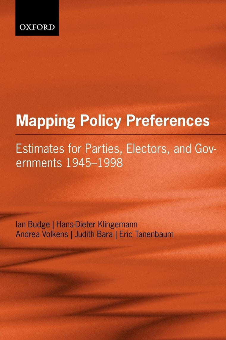 Mapping Policy Preferences: Estimates for Parties, Electors, and Governments 1945-1998