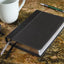 NIV, Compact Center-Column Reference Bible, Leathersoft, Black, Red Letter, Comfort Print