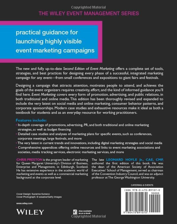 Event Marketing: How to Successfully Promote Events, Festivals, Conventions, and Expositions