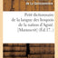 Petit Dictionnaire de la Langue Des Iroquois de la Nation d'Agnié. [Manuscrit] (Éd.17..) (Langues) (French Edition)