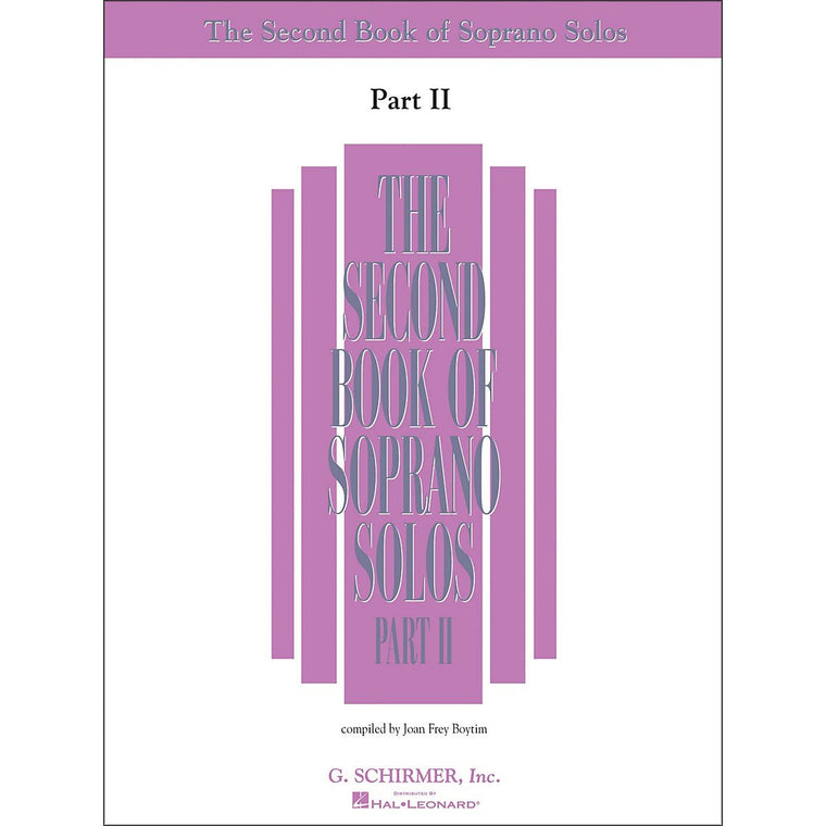 The Second Book of Soprano Solos Part II: Book Only