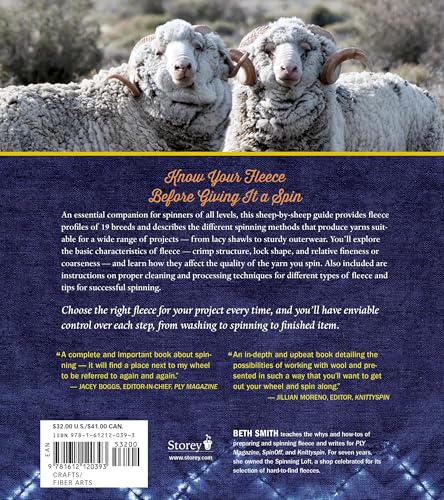 The Spinner's Book of Fleece: A Breed-by-Breed Guide to Choosing and Spinning the Perfect Fiber for Every Purpose