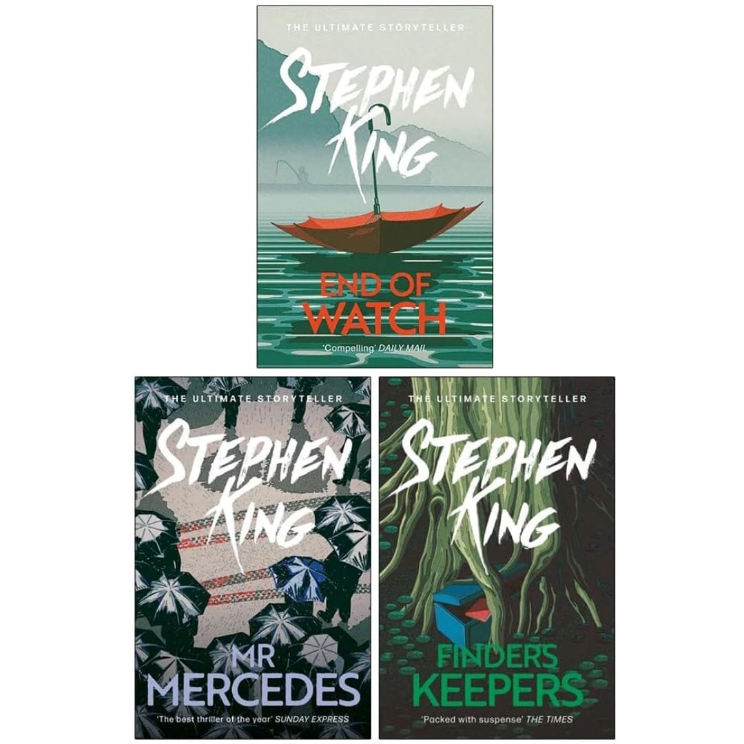 The Bill Hodges Trilogy Stephen King 3 Books Collection Set (Mr Mercedes, Finders Keepers, End of Watch)