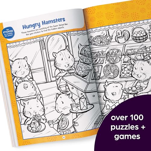 Jumbo Book of Sticker Puzzles: Ultimate Sticker Puzzle Fun with Over 800 Stickers & 100 Activities, Including Mazes, Hidden Pictures Scenes & Logic Puzzles (Highlights Jumbo Books & Pads)
