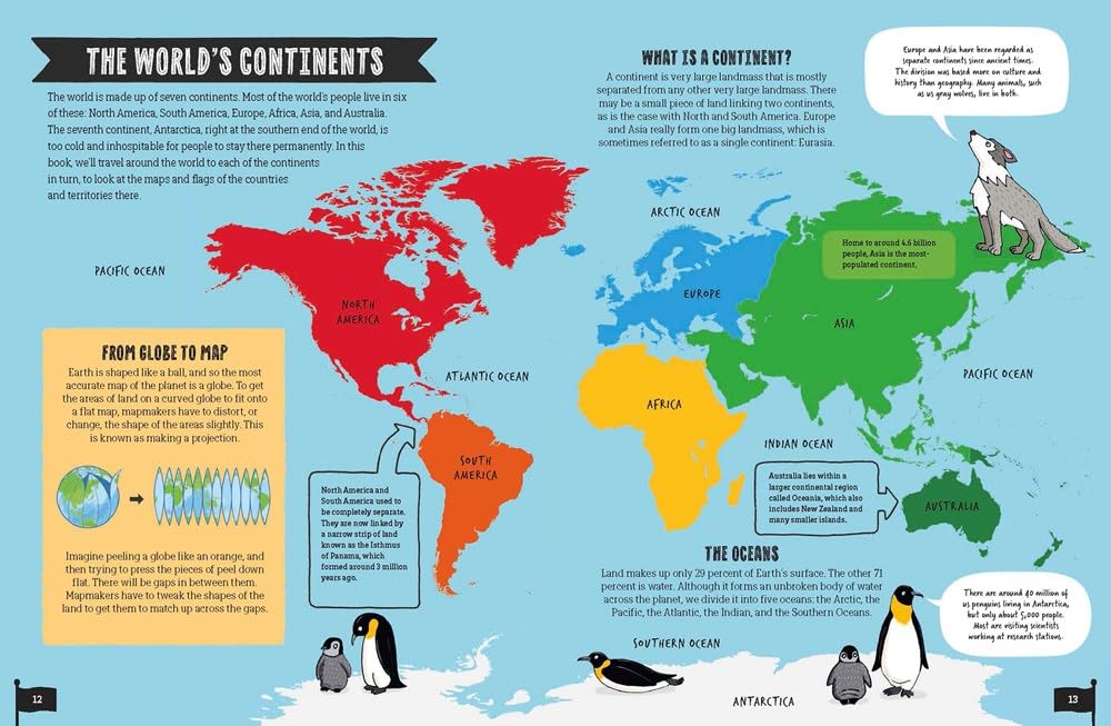 The Maps and Flags Book: Explore Amazing Facts, Maps, and Flags of the World