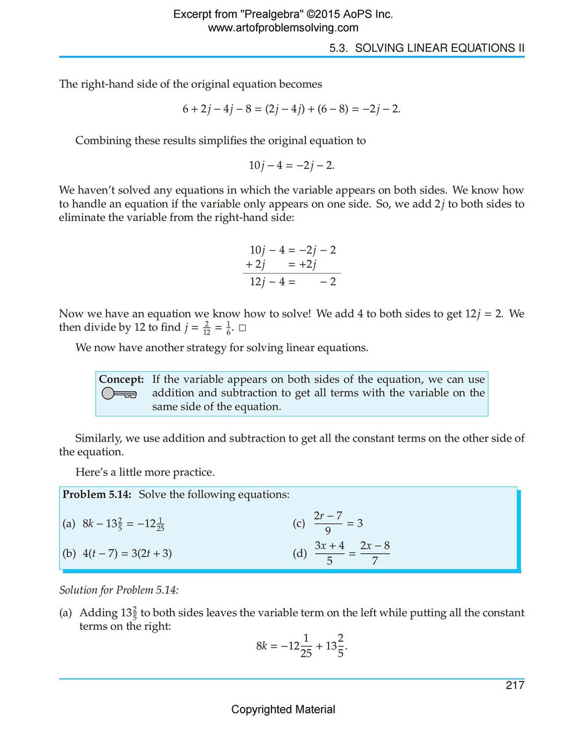 Art of Problem Solving Series Prealgebra 2 Books Set (Textbook and Solutions Manual) by Richard Rusczyk, David Patrick and Ravi Boppana