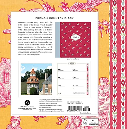 French Country Diary 2022 Engagement Calendar
