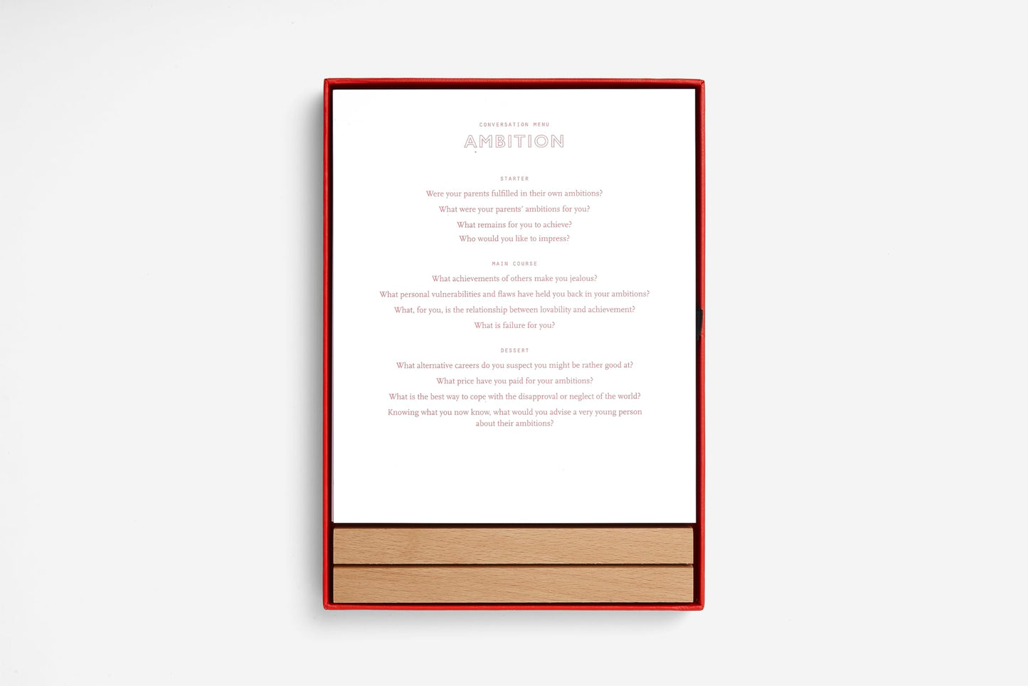 Conversation Menus Card Set: Questions to foster friendship and bring meals to life