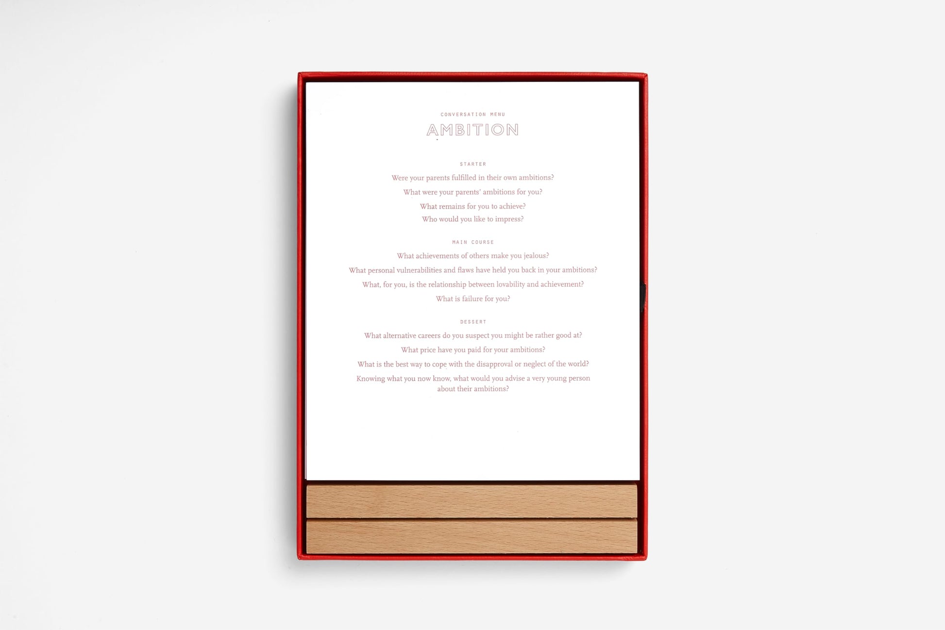Conversation Menus Card Set: Questions to foster friendship and bring meals to life