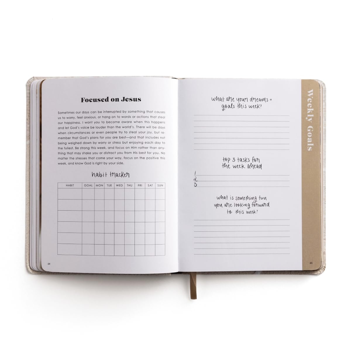Inspirational Productivity Journal: You Are Strong and Courageous