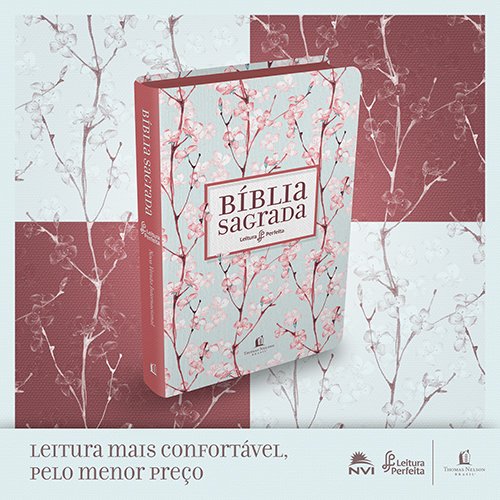 Biblia NVI. Leitura Perfeita - Capa Cerejeira. Letra Normal. (Em Portugues do Brasil)