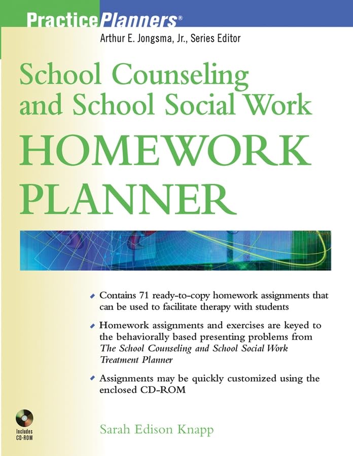 School Counseling and School Social Work Homework Planner