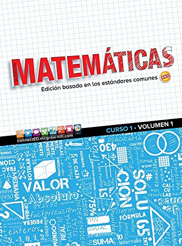 Glencoe Math, Course 1, Volume 1, Spanish Student Edition (MATH APPLIC & CONN CRSE) (Spanish Edition)