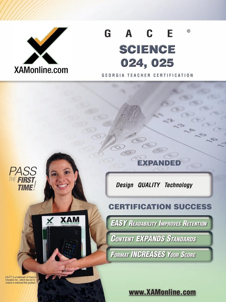GACE Science 024, 025 Teacher Certification Test Prep Study Guide (XAM GACE)