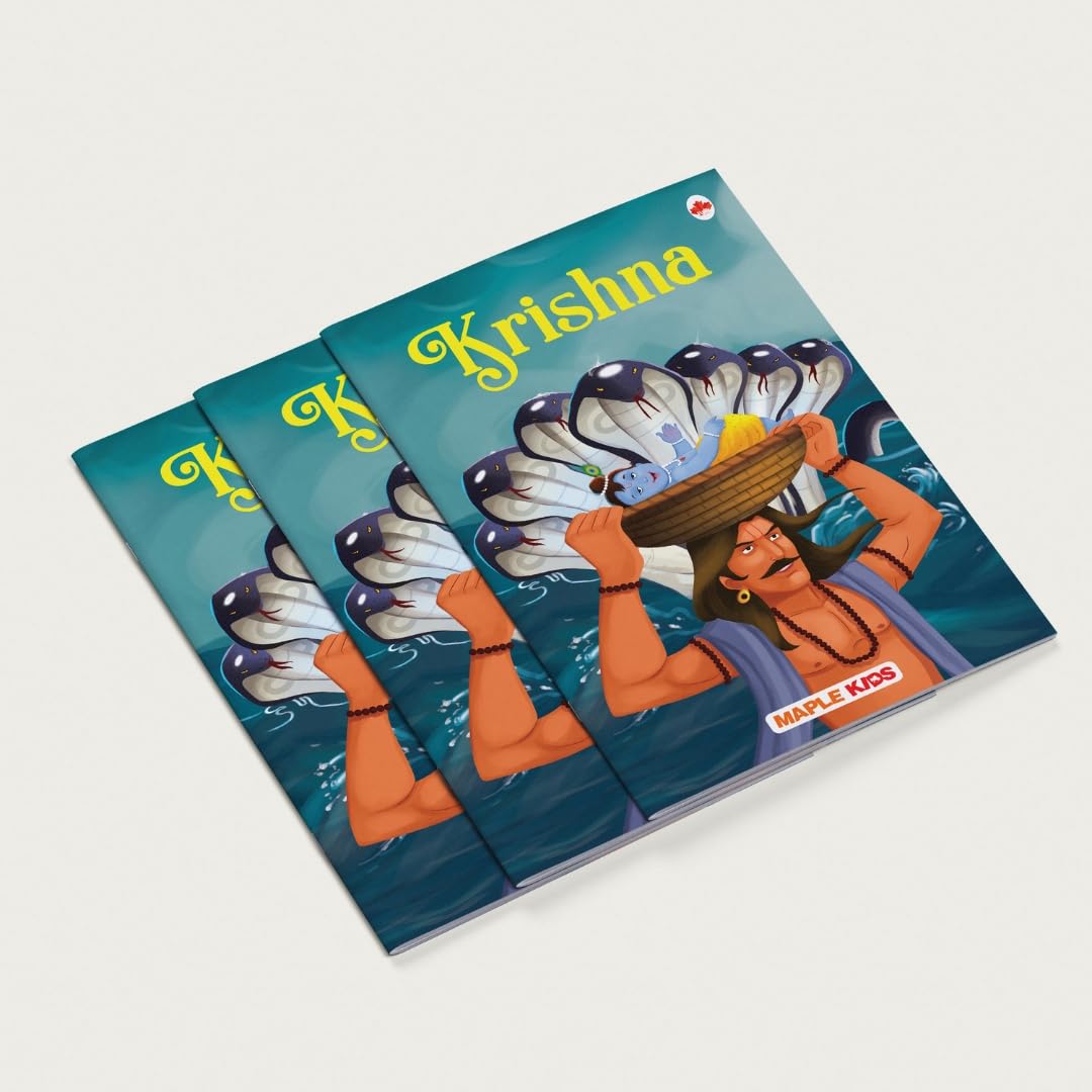 Inez My First Mythology Tale (Illustrated) (Set Of 5 Books) - Mahabharata, Krishna, Hanuman, Ganesha, Ramayana - Story Book For Kids - English Short Stories With Colourful Pictures - Read Aloud To Infants, Toddlers