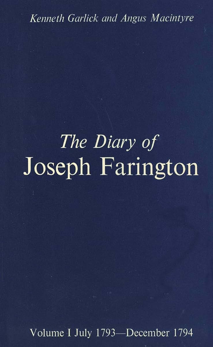 The Diary of Joseph Farington: Volume 1, July 1793-December 1974, Volume 2, January 1795-August 1796 (Studies in British Art)
