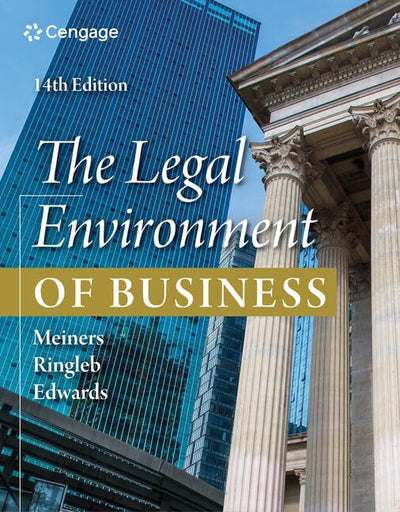 The Legal Environment of Business (MindTap Course List)