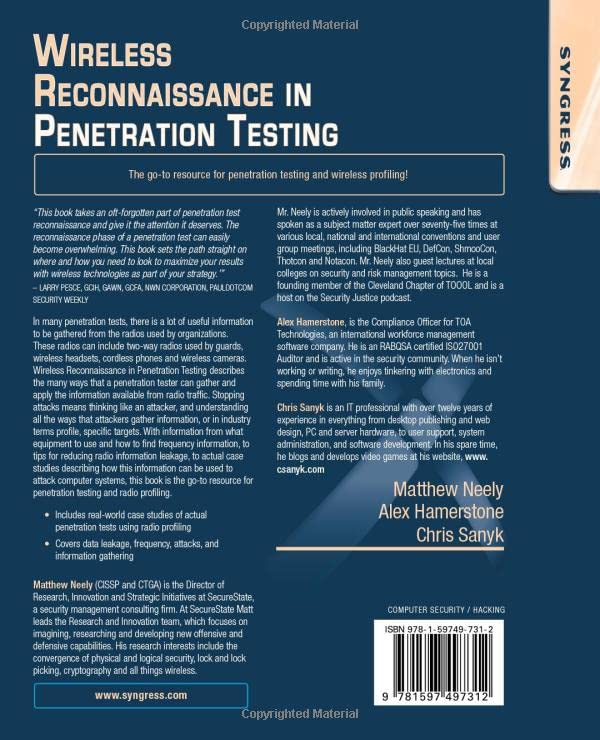 Wireless Reconnaissance in Penetration Testing