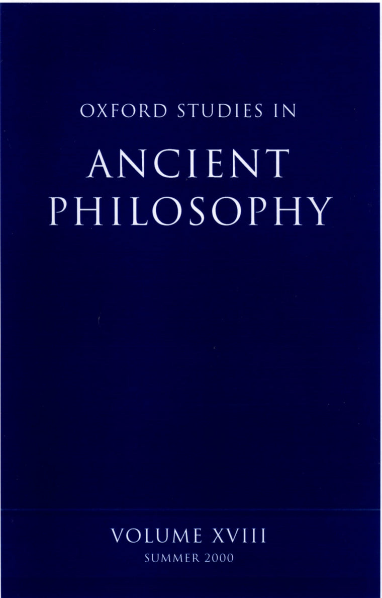Oxford Studies in Ancient Philosophy